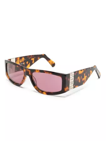 Gcds GD0037 rectangular-frame Sunglasses - Farfetch