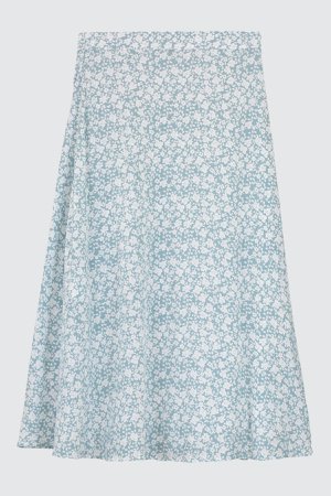 Mint Floral Skirt