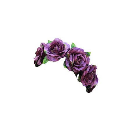 pansy punk ❤ liked on Polyvore featuring accessories, hair accessories, flower crowns, fillers, flowers, flower hair accessories, floral ga… | Polyvore in 2018…