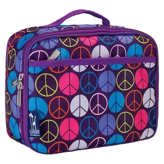 Wildkin Lunch Box - Purple Peace Signs : Target