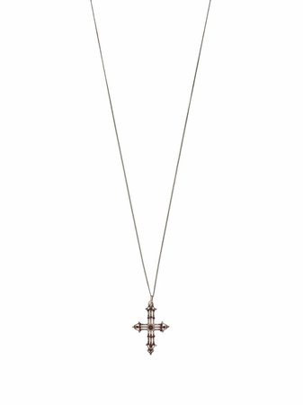 Saint Laurent Long Cross Pendant Necklace - Farfetch