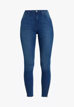 Lee SCARLETT HIGH ZIP - Jeans Skinny Fit - blue denim - Zalando.co.uk