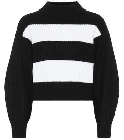 Merino wool striped sweater