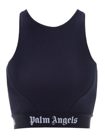 Palm Angels Logo-band Cropped Top