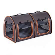Amazon.com : Pawhut 39" Soft-Sided Portable Dual Compartment Pet Carrier - Gray : Pet Supplies
