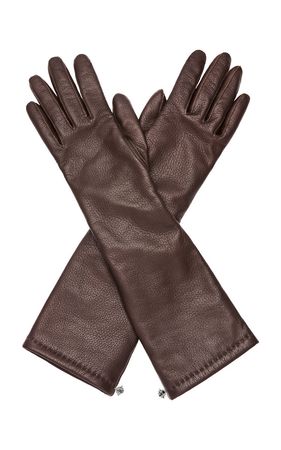 Long Leather Gloves By Magda Butrym | Moda Operandi