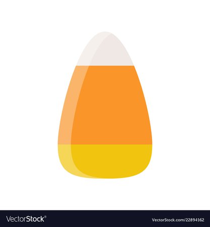 Candy corn sweets candy halloween related icon in Vector Image
