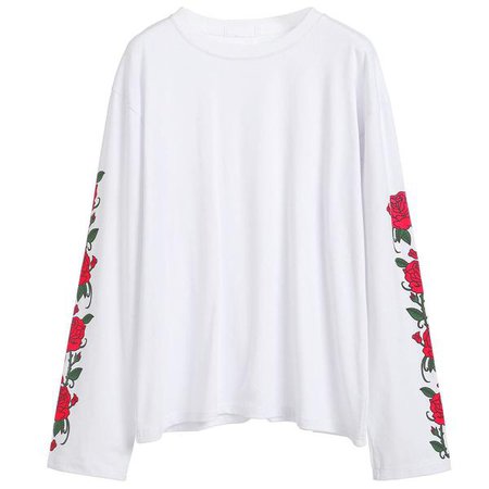 Boogzel Apparel Rose Long Sleeve T-Shirt $19.90