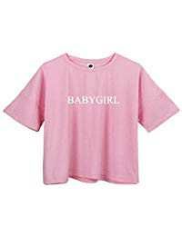 Amazon.com: babygirl crop top pink - Women: Clothing, Shoes & Jewelry