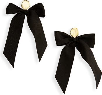 Madewell Satin Bow Statement Earrings | Nordstrom