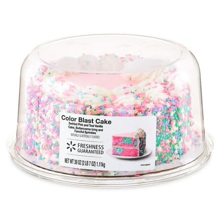 Freshness Guaranteed Color Blast Cake, Buttercreme Icing, 39 oz - Walmart.com