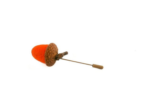 Acorn brooch Felt acorn stick pin Autumn jewelry | Etsy