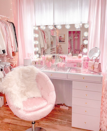 pink vanity