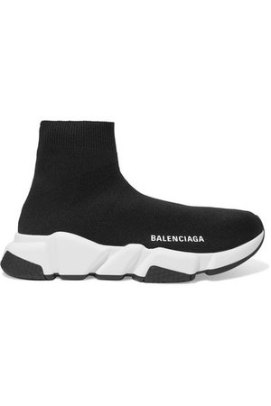 Balenciaga | Speed stretch-knit high-top sneakers | NET-A-PORTER.COM