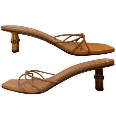 Gucci Nude Vintage Tom Ford Bamboo Kitten Heels Sandals Size US 9 Regular (M, B) Listed By Tiffany B. - Tradesy
