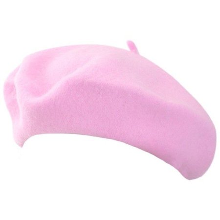 pastel pink beret