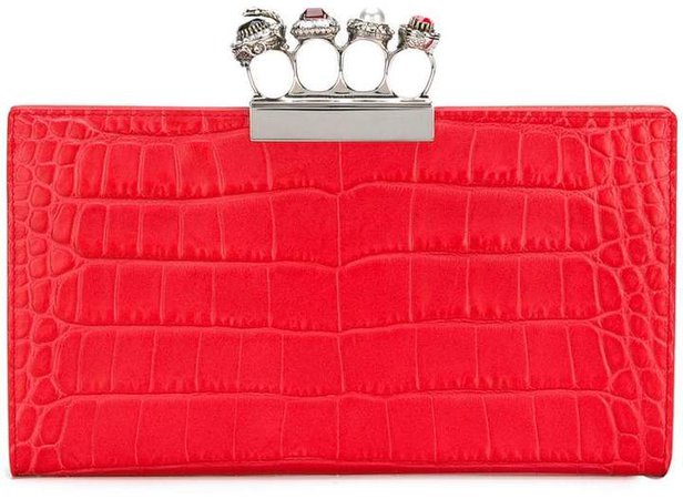 jewelled four-ring clutch