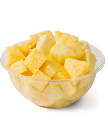 cut up pineapple