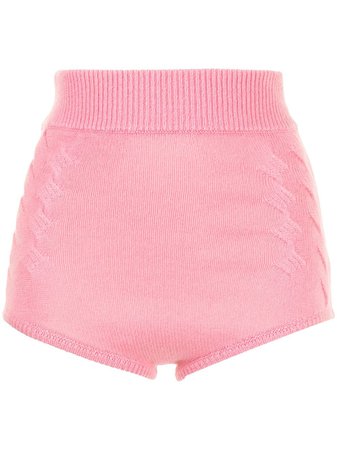 Shop Cashmere In Love Mimie high-waisted cashmere shorts with Express Delivery - FARFETCH
