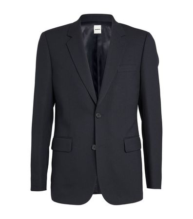 SANDRO blue Wool Suit Jacket | Harrods UK