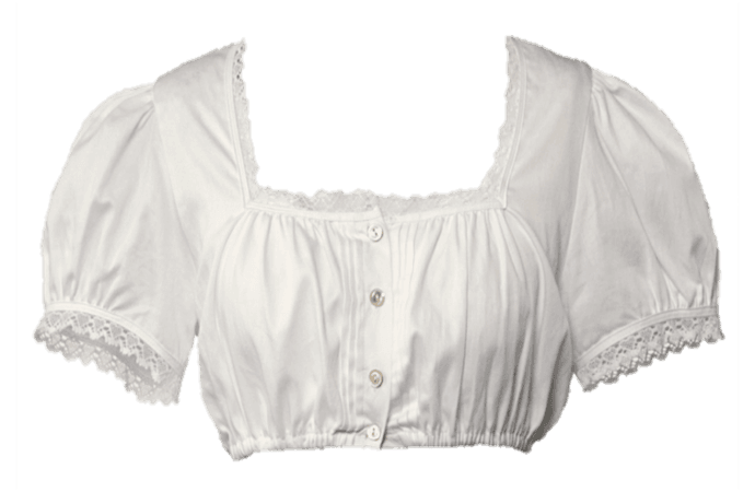 Lena Hoschek cropped blouse vintage antique png