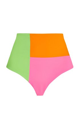 Lydia Colorblocked Bikini Bottom By Mara Hoffman | Moda Operandi