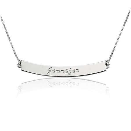 Curved Bar Necklace - GLITIC