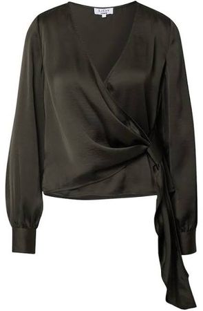 black wrap silk shirt - Google Search