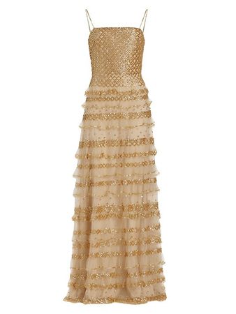 Shop Valentino Beaded Tulle Gown | Saks Fifth Avenue