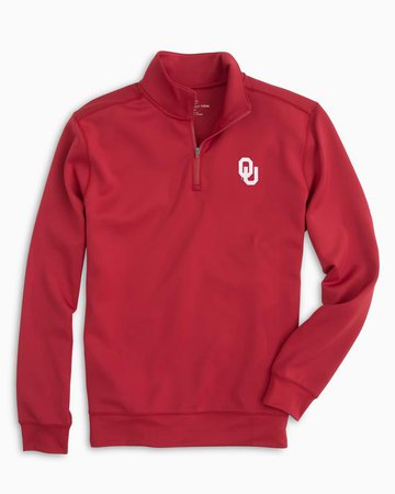 Oklahoma Sooners Quarter Zip Pullover | Southern Tide