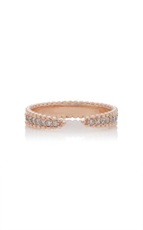 Sophie Ratner 14K Rose Gold Pavé-Diamond Ring