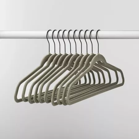 10pk Non Slip Velvet Hanger - Made By Design™ : Target