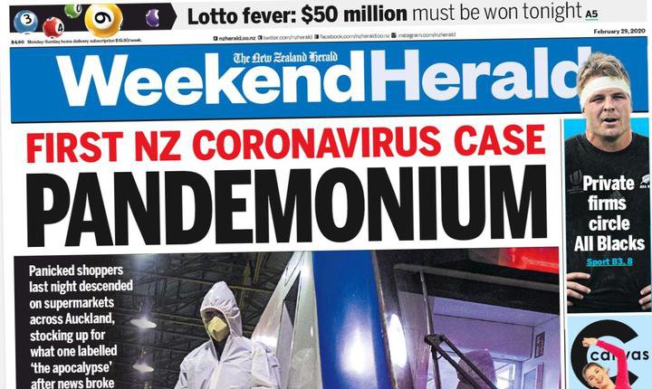 coronavirus headline