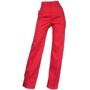 Red High Waisted Pants