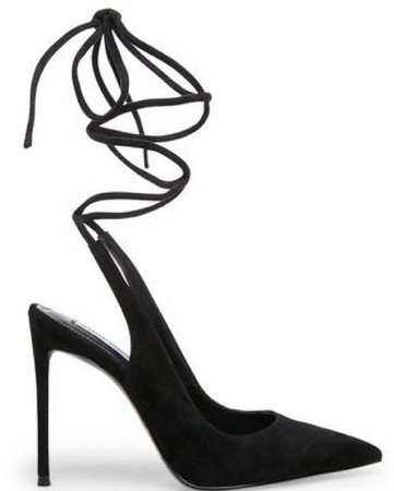 black strappy heel