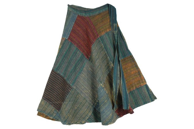April Showers Patchwork Skirt | Etsy