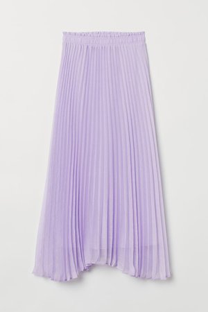 Pleated Skirt - Light purple - Ladies | H&M US