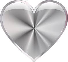 silver heart png - Google Search