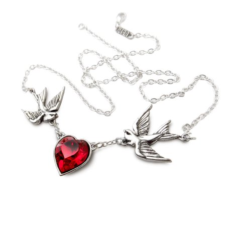ULFP1 - Swallow Heart Necklace - Alchemy of England