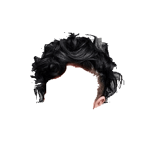 Curly Black Hair Pixie Cut shaved sides 1 (HVST edit)