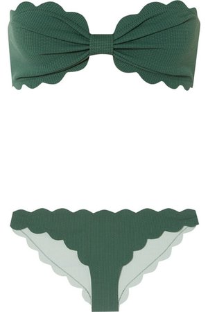 Marysia | Antibes scalloped bandeau bikini top | NET-A-PORTER.COM