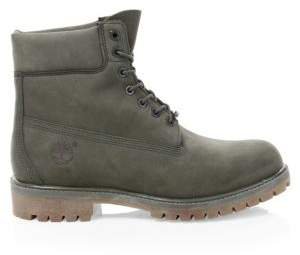 Men's 6-Inch Premium Leather Boots - Grape Leaf - Size 8 M