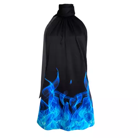 Black Flame Mini Dress – Lirika Matoshi