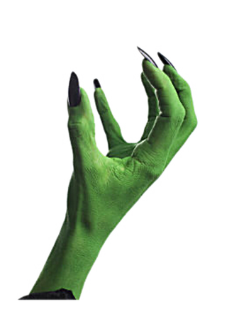 green skin witch hands png