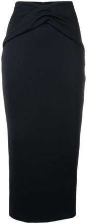 ruched detail pencil skirt