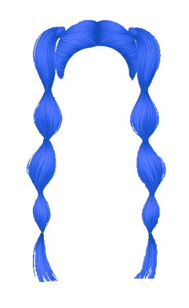 Nightcrawler Bubbles Sims 4 Hair - Neon Blue (Dei5 Edit)