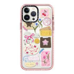 Eggsdoodz x CASETiFY iPhone 13 Pro Max CASE Case Pink Impact Case You Are Stars Collage
