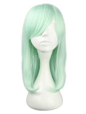 Elegant Mint Green Long Rayon Fashion Lolita Wig - Milanoo.com