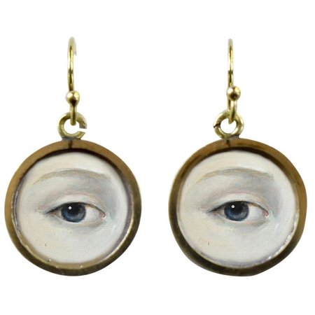 victorian lover’s eye earrings