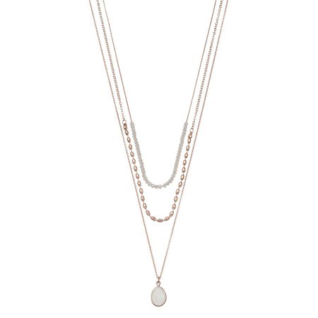 LC Lauren Conrad Mother-of-Pearl Layered Necklace